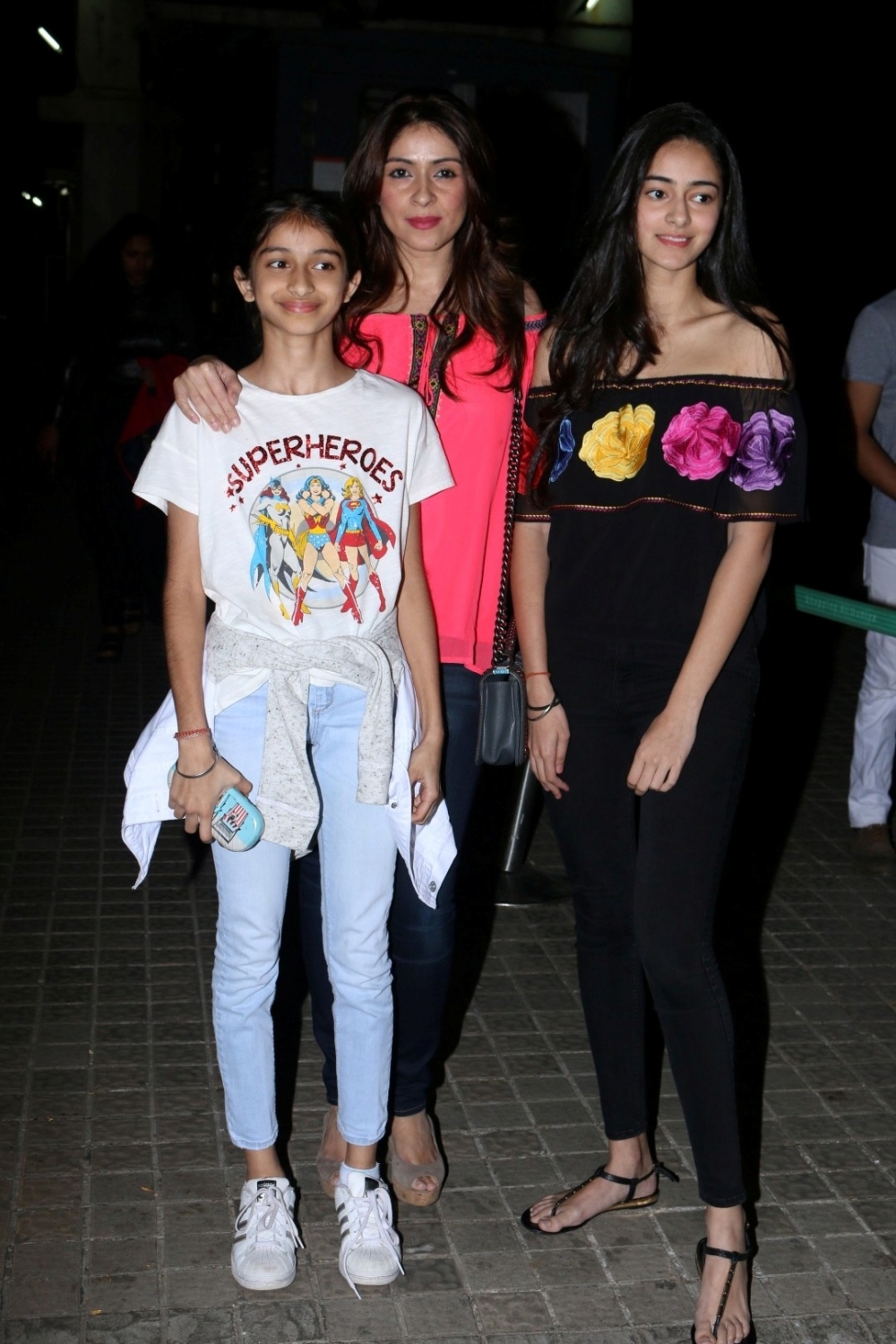 Actor Chunky Pandey's wife Bhavna pandey and daughters during the Screening of film Rock On 2 in Mumbai, on Nov. 10, 2016. Farhan Akhtar,Shraddha Kapoor,Rock On 2 Special Screening at PVR Juhu,Rock On 2 Special Screening,Rock On 2 Special Screening at PVR,Chunky Pandey,Bhavna Pandey,Singer Shankar Mahadevan,Rock On 2 Special Screening pics,Rock On 2 Special Screening images,R