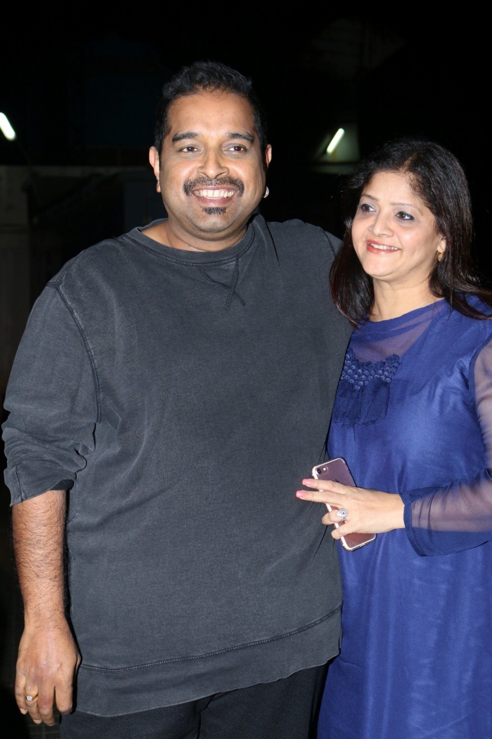 Singer Shankar Mahadevan along with wife Sangeeta during the sicreening of film Rock On 2 in Mumbai, on Nov. 10, 2016. Farhan Akhtar,Shraddha Kapoor,Rock On 2 Special Screening at PVR Juhu,Rock On 2 Special Screening,Rock On 2 Special Screening at PVR,Chunky Pandey,Bhavna Pandey,Singer Shankar Mahadevan,Rock On 2 Special Screening pics,Rock On 2 Special Screening images,R