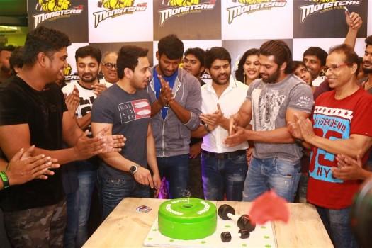 Photos of Dr. J Tony Robert's Monsters Alpha Fitness Studio Launched by south Indian celebs Vishal, Arya, Santhanam, Shaam and Bharath at Anna Nagar in Chennai.