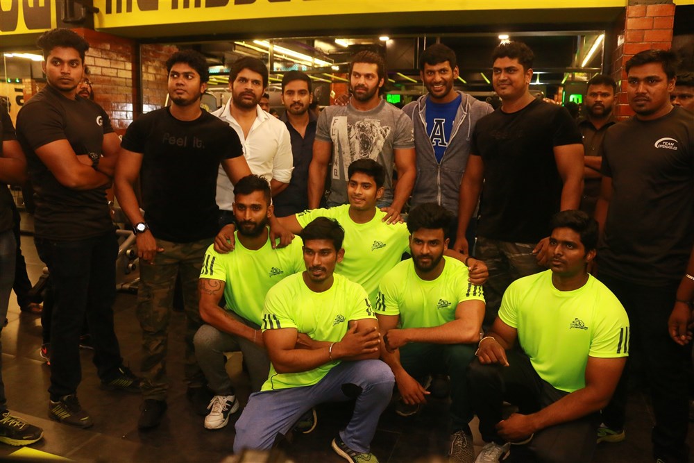 Photos of Dr. J Tony Robert's Monsters Alpha Fitness Studio Launched by south Indian celebs Vishal, Arya, Santhanam, Shaam and Bharath at Anna Nagar in Chennai. Monsters Alpha Fitness Studio Launch,Monsters Alpha Fitness Studio,Vishal,Arya,Santhanam,Shaam,Bharath,Monsters Alpha Fitness Studio Launch pics,Monsters Alpha Fitness Studio Launch images,Monsters Alpha Fitness Studio Launch photos,Monsters Alpha Fitness