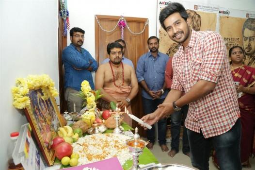 Actor Vishnu Vishal's next film with 'Axess Film Factory Production No 3' pooja held at Chennai.