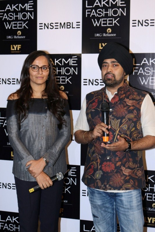 Purnima Lamba (L), Head Innovation, Lakme, Hindustan Unilever Ltd and Jaspreet Chandok, VP and Head (Fashion), IMG Reliance during the Fashion Meets Sports event in Mumbai, on Nov 10, 2016. In celebration of the Kabaddi World Cup win by the Indian Kabaddi team, Lakme Fashion Week hosted the event showcased by select menswear designers, at the multi-designer Ensemble retail store. Lakme Fashion Week,Kabaddi World Cup win,India's Kabaddi World Cup win,Shabeer Bapu Sharfudheen,Vishal P Mane,Rishank Devadiga,Surender Nada,Mohit Chhillar