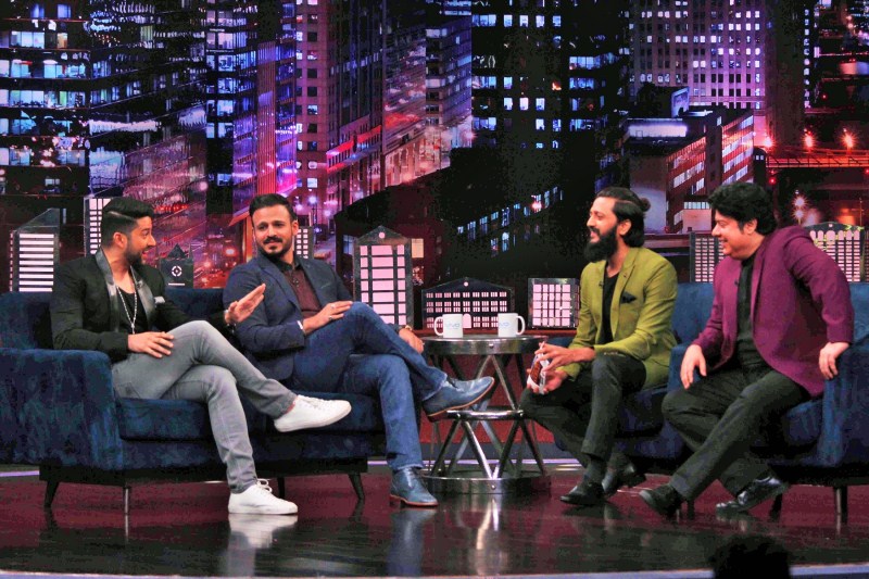 Best Buddies Vivek Oberoi and Aftaab Shivdasani shot for ZEE TV’s show Yaaron Ki Baraat. Aftaab Shivdasani,Vivek Oberoi,Aftaab Shivdasani and Vivek Oberoi,Yaaron Ki Baraat,ZEE TV’s show Yaaron Ki Baraat,Reitesh Deshmukh
