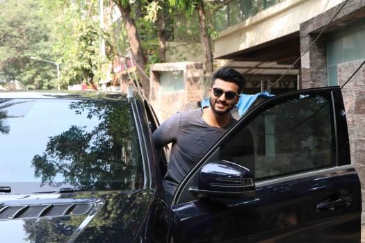 Photos of Bollywood actor Arjun Kapoor spotted at Bandra.