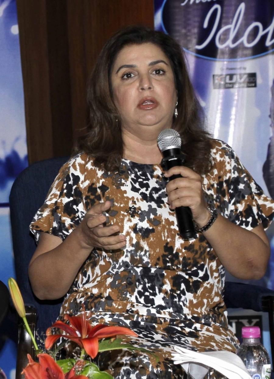 Anu Malik, Farah Khan at Indian Idol Season 7 press ...