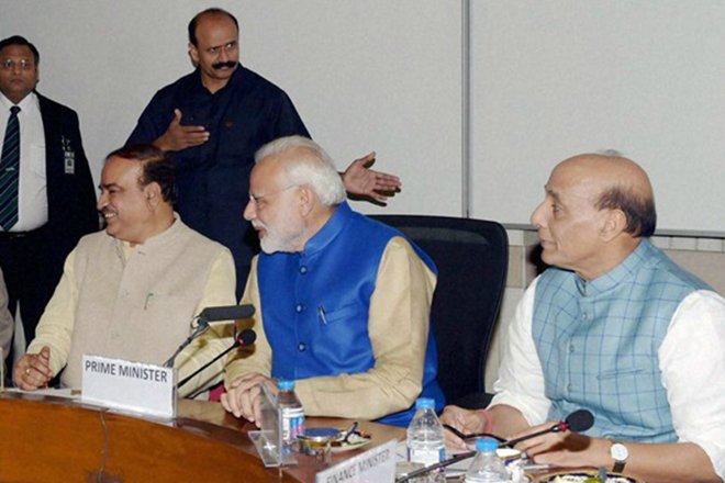 "The Prime Minister reminded the opposition parties that they were cooperative during the passage of the GST act and requested all the parties' cooperation both inside and outside the house regarding the Government of India's crusade against corruption, black money and fake currency which are affecting common man," Kumar said. PM Narendra Modi,Narendra Modi,All party meet in Delhi,All party meet,PM Narendra Modi at All party meet,Narendra Modi at All party meet,Demonetisation