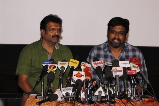 GV Prakash's upcoming movie Kadavul Irukan Kumaru press meet event held at Chennai. Director M Rajesh and producer T Siva graced the event.