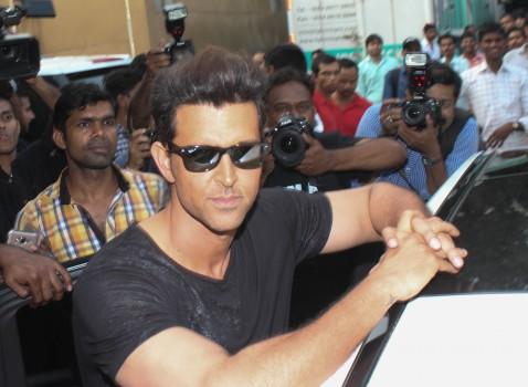 Photos of Bollywood Actor Hrithik Roshan spotted in the Mehboob studio for an Ad Shoot in Mumbai on Nov 16, 2016.