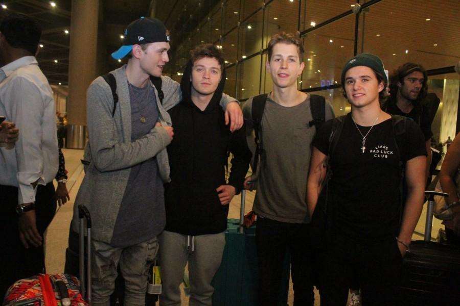 British Boy Band "The Vamps" - arrived in Mumbai. The band which has had several songs in the UK top 10, is scheduled to perform at the Global Citizen's concert on 19th November. British Band,British Band - The Vamps,The Vamps,The Vamps in Mumbai,british band the vamps,Global Citizen,Global Citizen concert