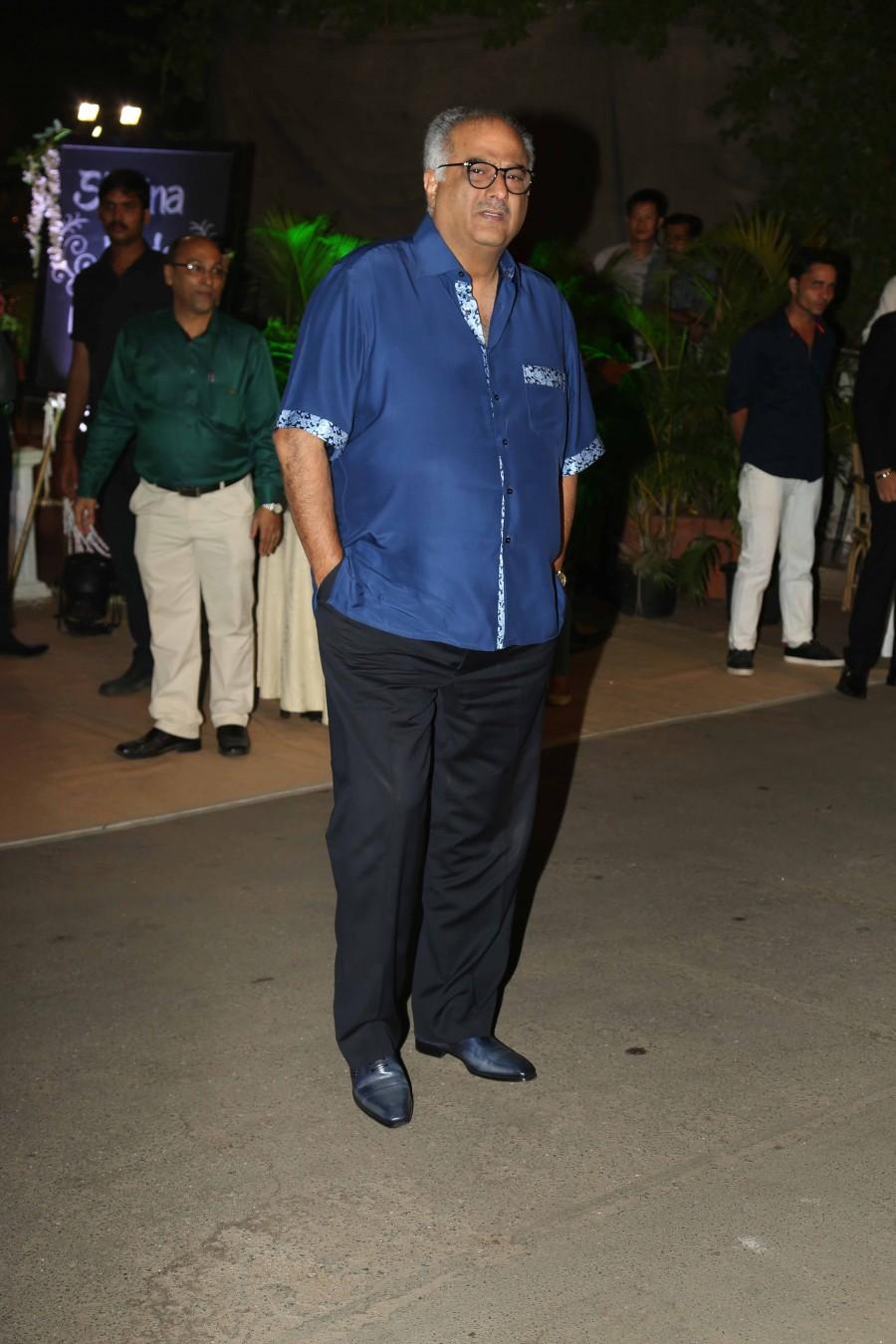 Boney Kapoor at Wedding Reception of Stylist Shaina Nath. Wedding Reception of Stylist Shaina Nath,Shaina Nath Wedding Reception,Shaina Nath Wedding Reception pics,Anil Kapoor,Rakesh Roshan,Alka Yagnik,Randhir Kapoor,Madhuri Dixit,Anupam Kher,Manoj Bajpai,Anu Malik,Jackie Shroff,Jhonny Lever,Subhash Ghai,Boney K