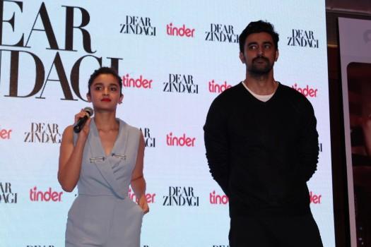 Photos of Bollywood actors Alia Bhatt, Kunal Kapoor launch Tu Hi Hai song from Dear Zindagi, in Mumbai, on Nov 17, 2016.