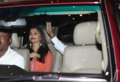 Photos of Bollywood actress Aishwarya Rai Bachchan spotted at Bandra.