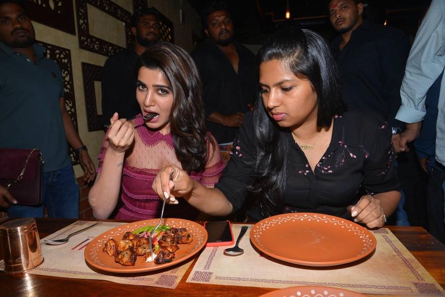Photos of South Indian Actress Samantha launches T Grill Restaurant in Kavuri Hills, Madhapur in Hyderabad. Samantha,Samantha Ruth Prabhu,Samantha launches Nithin's T- Grill restaurant,Nithin's T- Grill restaurant,T- Grill restaurant,Samantha hot pics,Samantha hot images,Samantha hot photos,Samantha hot stills,Samantha hot pictures