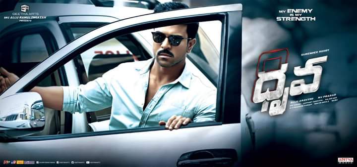 Directed by Surender Reddy, the film also stars Rakul Preet Singh and Arvind Swami in the lead. In the film, Ram Charan plays an Indian Police Service officer. He went on a full veggie diet to play the part. Arvind Swami plays the protagonist, reprising his own role from the original. Produced by Geetha Arts, the film has music by Hip-Hop Tamizha duo. Ram Charan,Ram Charan's Dhruva First Look poster revealed,Dhruva First Look poster revealed,Dhruva First Look poster,Dhruva poster,Dhruva First Look,Telugu movie Dhruva