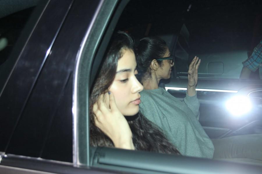 Photos of Sridevi, Jhanvi, Boney Kapoor spotted at Salman Khan house. Sridevi,Jhanvi,Boney Kapoor,Salman Khan,Sridevi at Salman Khan house,Jhanvi at Salman Khan house,Boney Kapoor at Salman Khan house