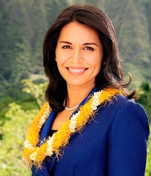 Tulsi Gabbard, a Democrat who is the first Hindu elected to United States Congress, met with Republican President-elect Donald Trump, Nov. 21, 2016, to discuss the fight against terrorism, Syria and national security. Tulsi Gabbard,Donald Trump,Tulsi Gabbard meets Donald Trump,United States Congress,Republican President-elect Donald Trump,fight against terrorism,Syria