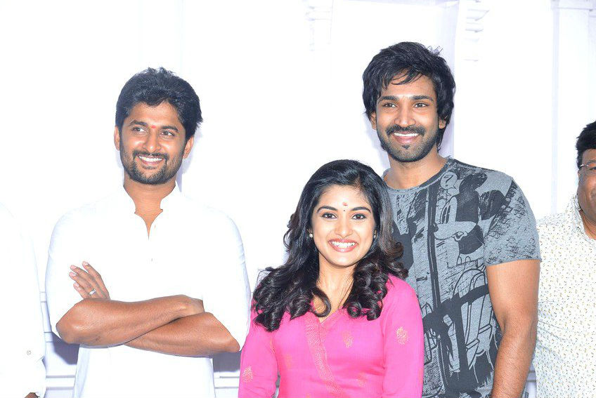 Actor Nani's yet to be titled Telugu film was officially launched on Wednesday here. Nearly 80 percent of the film will be shot in the US, apart from Vishakhapatnam and Hyderabad. Nani,Aadi Pinisetty,Nivetha Thomas,Nani new movie,Nani upcoming movie,Nani and Nivetha Thomas,Nivetha Thomas new movie,Nivetha Thomas with nani