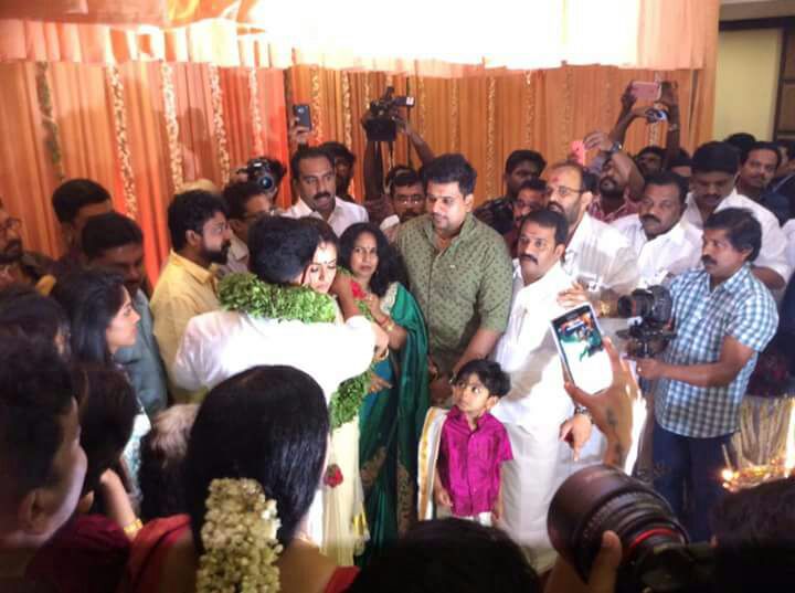 Malayalam actor Dileep has entered wedlock with actress Kavya Madhavan at a...