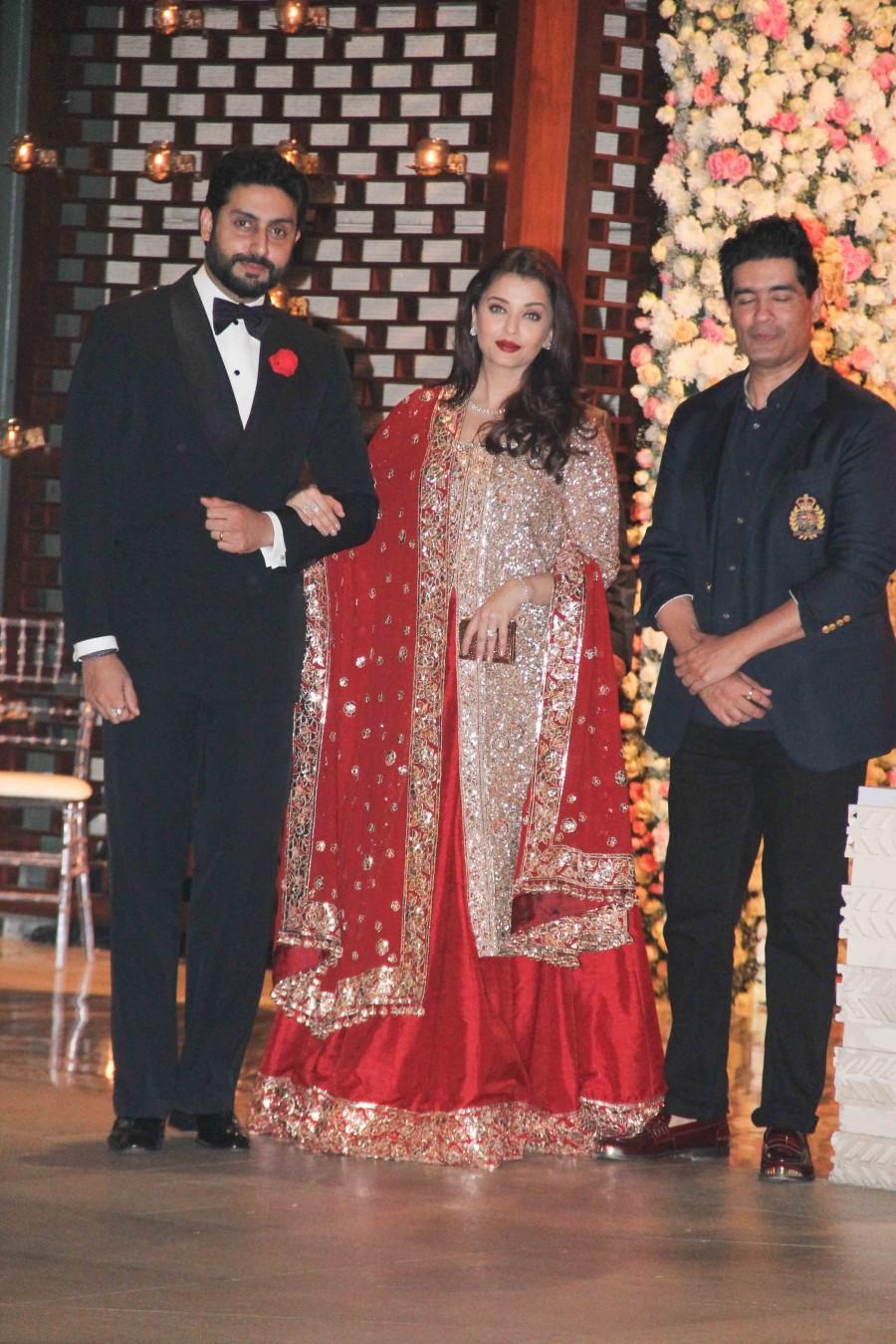 Abhishek Bachchan, Aishwarya Rai at the pre-wedding bash of Ambani's