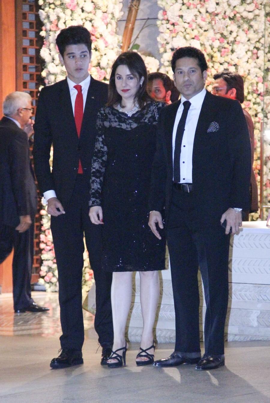Photos of Sachin Tendulkar at the pre-wedding bash of Ambani's niece Isheta. Sachin Tendulkar,John Abraham,Jackie Shroff,Ambani,Ambani bash,Ambani pre-wedding bash,Ambani pre-wedding bash pics,Ambani pre-wedding bash images,Ambani pre-wedding bash photos,Ambani pre-wedding bash stills,Ambani pre-wedding bash pictures