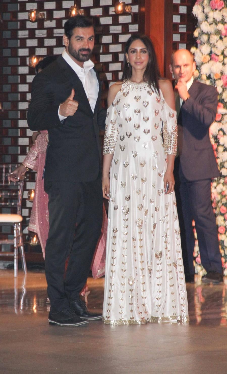 Photos of John Abraham at the pre-wedding bash of Ambani's niece Isheta. Sachin Tendulkar,John Abraham,Jackie Shroff,Ambani,Ambani bash,Ambani pre-wedding bash,Ambani pre-wedding bash pics,Ambani pre-wedding bash images,Ambani pre-wedding bash photos,Ambani pre-wedding bash stills,Ambani pre-wedding bash pictures