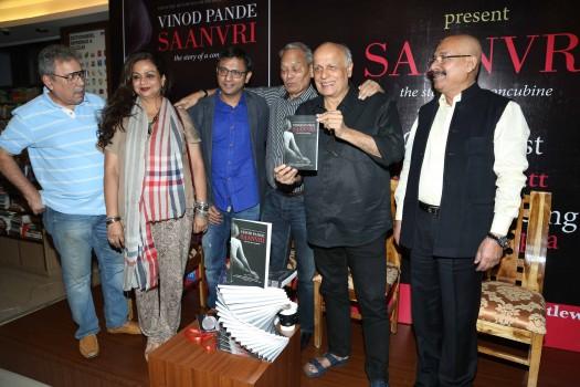 Photos of Mahesh Bhatt at launch of the book Saanvri.