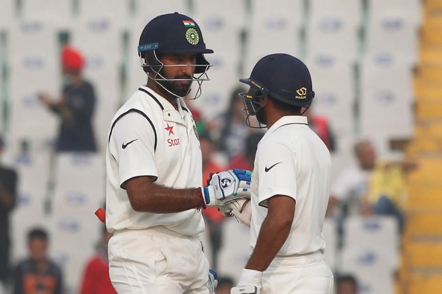 Pacer Chris Woakes and leg-spinner Adil Rashid bagged a wicket each for England. India now lead the five-match Test series 2-0. The hosts had won the second Test in Visakhapatnam by 246 runs while the first match of the series had ended in a draw at Rajkot. India thrash England by 8 wickets,Parthiv Patel,India thrash England,India beats England,India thrash England in 3rd Test,India thrash England in 3rd Test match,India beat England by 8 wkts