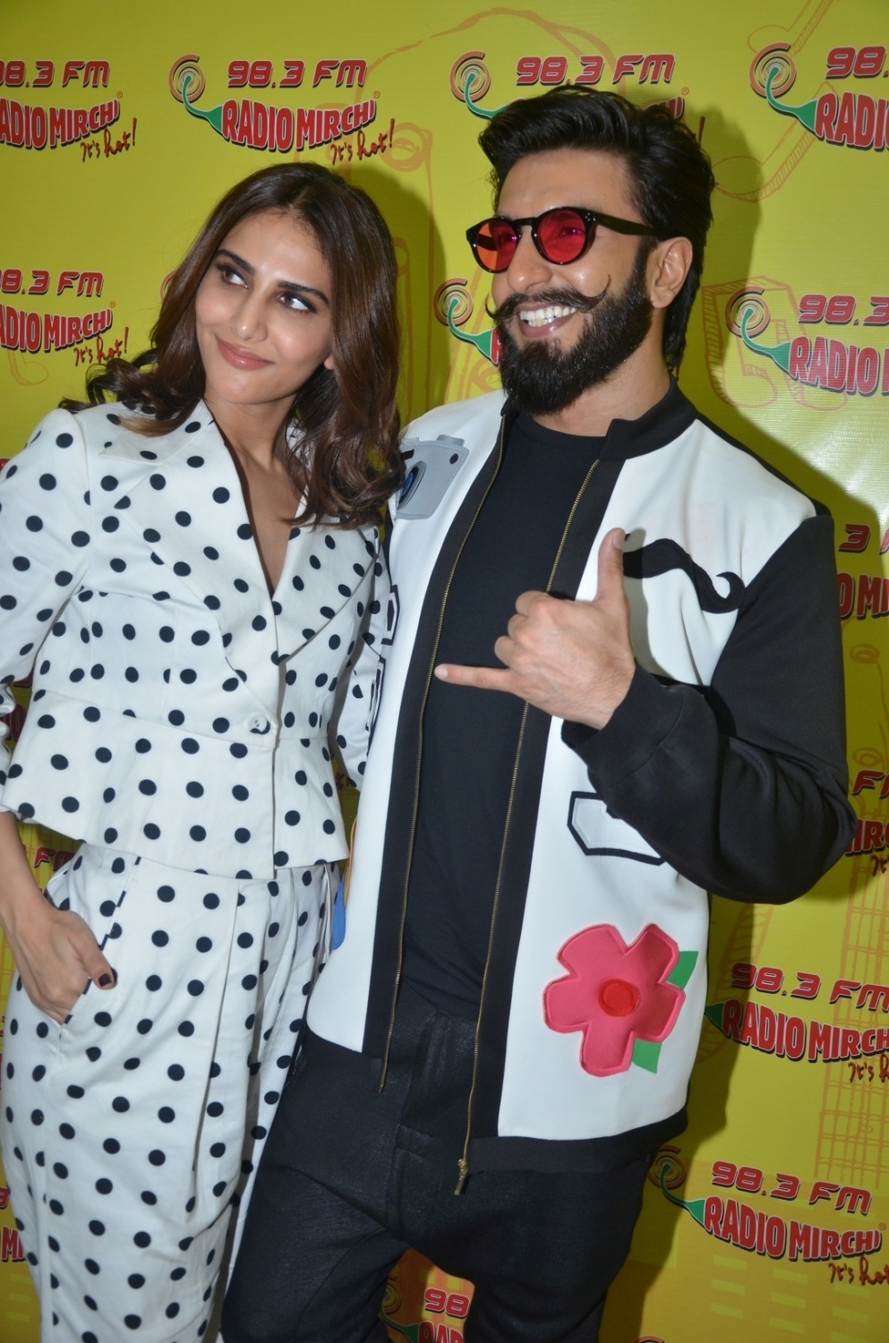 Photos of Actors Ranveer Singh and Veena Kapoor during the promotion of film Befikre at Radio Mirchi studio in Mumbai, on Nov 28, 2016. Ranveer Singh and Veena Kapoor,Ranveer Singh,Veena Kapoor,Befikre,Befikre promotion,Befikre movie promotion,Befikre promotion on Radio Mirchi studio,Befikre movie promotion on Radio Mirchi studio,Radio Mirchi studio,Befikre pics,Befikre images,Befikre pho