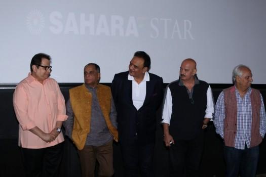 Singer Sapna Mukherjee, Rakesh Roshan, Filmmaker Ramesh Taurani, Ramesh Sippy during the launch of preview theatre Cinetheque in Mumbai on Nov 29, 2016.