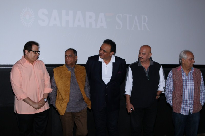 Singer Sapna Mukherjee, Rakesh Roshan, Filmmaker Ramesh Taurani, Ramesh Sippy during the launch of preview theatre Cinetheque in Mumbai on Nov 29, 2016. Singer Sapna Mukherjee,Rakesh Roshan,Filmmaker Ramesh Taurani,Ramesh Sippy,Launch of preview theatre Cinetheque