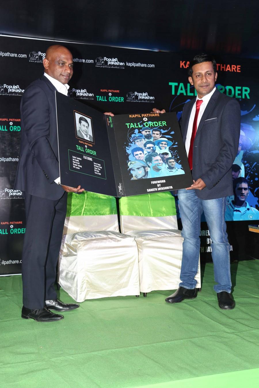 Photos of Former Sri Lankan cricket player Sanath Jayasuriya launches Book On Cricket 'A Tall Order' by Kapil Pathare. Sanath Jayasuriya,Sanath Jayasuriya launches A Tall Order book,A Tall Order,A Tall Order book,Kapil Pathare,Former Sri Lankan cricketer Sanath Jayasuriya,cricket player Sanath Jayasuriya,Sanath Jayasuriya pics,Sanath Jayasuriya images,Sanath Jayasuriya ph
