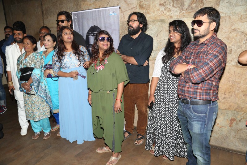 Present at the event were daughters of Arun Gawli, namely Geeta Gawli (In green with glares) and Yogita Gawli (in blue) and the close friends of Arun Gawli along with director of Daddy, Ashim Ahluwalia and Arjun Rampal. The duo has given over 4 years to create this cinematic genius DADDY. Arjun Rampal,Arjun Rampal at special screening of Daddy teaser,special screening of Daddy teaser,Daddy teaser,Arun Gawli,Geeta Gawli,Yogita Gawli,Daddy teaser launch,Daddy teaser launch pics,Daddy teaser launch images,Daddy teaser launch photos