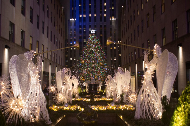 The Christmas tree stands lit after the lighting ceremony for the 84th annual Rockefeller Center Christmas Tree at Rockefeller Center in Manhattan, New York City, U.S., November 30, 2016. Christmas Day,Christmas,Christmas Day 2016,Rockefeller Center Tree lights,Rockefeller,Rockefeller Center,Rockefeller Christmas tree lighting,Rockefeller Christmas tree lighting pics,Rockefeller Christmas tree lighting images,Rockefeller Christmas tree lig