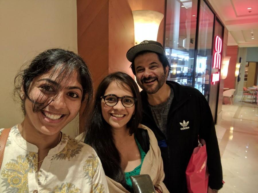 Demonetisation has brought the classes and masses in one line -- and Anil Kapoor is one such example. The actor stood in an ATM line to take out some cash and took selfies with a few fans while he waited. Last month, Prime Minister Narendra Modi scrapped Rs 500 and Rs 1,000 currency notes in an effort to curb black money. Anil on Thursday took to Twitter, where he re-tweeted a photograph of himself with two female fans. The actor is seen sporting a cap and gray t-shirt under a black jacket while waiting for his turn. "Taking selfies in an ATM line: check...Thanks to DeMonetisation, I get to meet you lovely people," Anil tweeted. Anil Kapoor takes selfies with fans in ATM,Anil Kapoor visits ATM,Anil Kapoor in ATM,Anil Kapoor in ATM line,Anil Kapoor selfies,Anil Kapoor pics,Anil Kapoor images,Anil Kapoor photos,Anil Kapoor stills,Anil Kapoor pictures