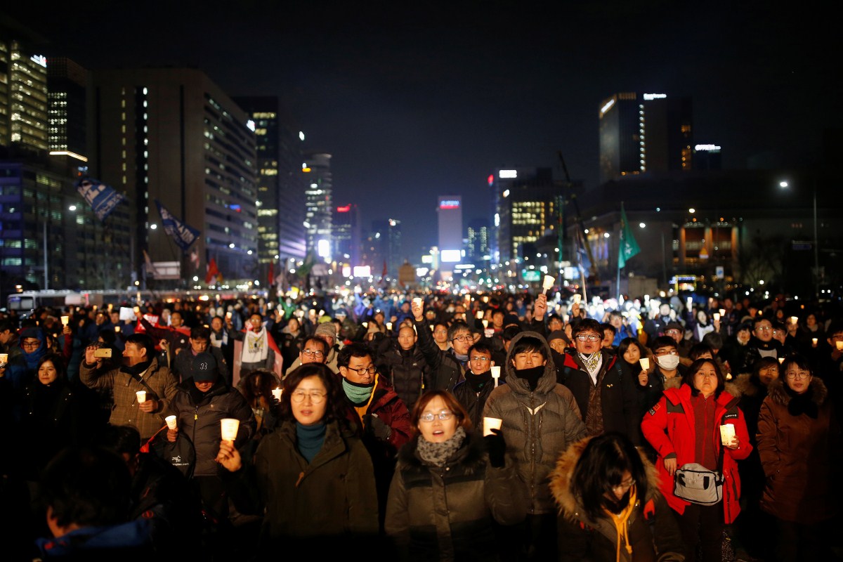 Massive Protests Against South Korea's President Park Geun-hye - Photos ...