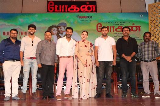 Tamil movie Bogan Audio and Trailer Launch event held at Chennai. Celebs like Jayam Ravi, Prabhu Deva, Hansika Motwani, Ishari K Ganesh, Lakshman, Ramya and others graced the event.