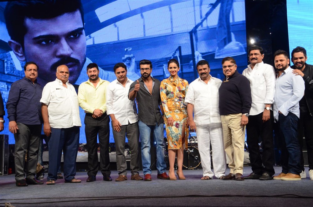 Telugu movie Dhruva Pre-Release event held at Hyderabad. Celebs like Ram Charan, Rana Daggubati, Arvind Swamy, Rakul Preet Singh, Surender Reddy, HipHop Tamizha Aadhi, Navdeep, Rajeevan, Allu Aravind, NV Prasad, Nagendra Babu, VV Vinayak, Dil Raju, Simha, DVV Danayya, Chandrabose, Sukumar, PS Vinod, Maruthi, Deepa Reddy, Vema Reddy, Naveen Nooli, Posani Krishna Murali, Parasuram, Vamsi Paidipally, Suma, Rajeevan and others graced the event. Ram Charan,Rakul Preet,Arvind Swamy,Rana Daggubati,Dhruva Pre-release function,Dhruva Pre-release function event,Dhruva Pre-release pics,Dhruva Pre-release images,Dhruva Pre-release photos,Dhruva Pre-release stills,Dhruva Pre-release pictures