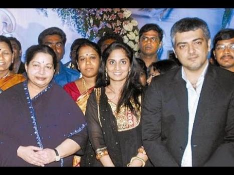 Jayalalithaa with Ajith.