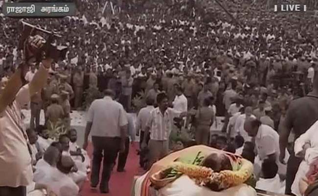 The body will be kept at the Rajaji Hall for people to pay their respects, said the AIADMK, which the actor-turned-politician headed for nearly three decades after the death of her mentor and Chief Minister M.G. Ramachandran or MGR. Jayalalitha,Jayalalithaa,Jayalalitha dead,Jayalalitha passes away,Jayalalitha died,Jayalalitha body,CM Jayalalitha,Tamilnadu Cm Jayalalitha