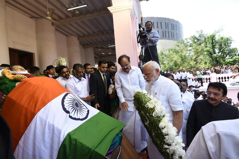 Jayalalithaa death: PM Narendra Modi pays his last respect to Chief Minister Amma. Jayalalithaa death,Narendra Modi,Narendra Modi pays last respect to Jayalalithaa,Modi pays last respect to Jayalalithaa,Modi respect to Jayalalithaa,Chief Minister Amma,CM Jayalalithaa,Jayalalithaa death pics,Jayalalithaa death images,Jayalalithaa death p