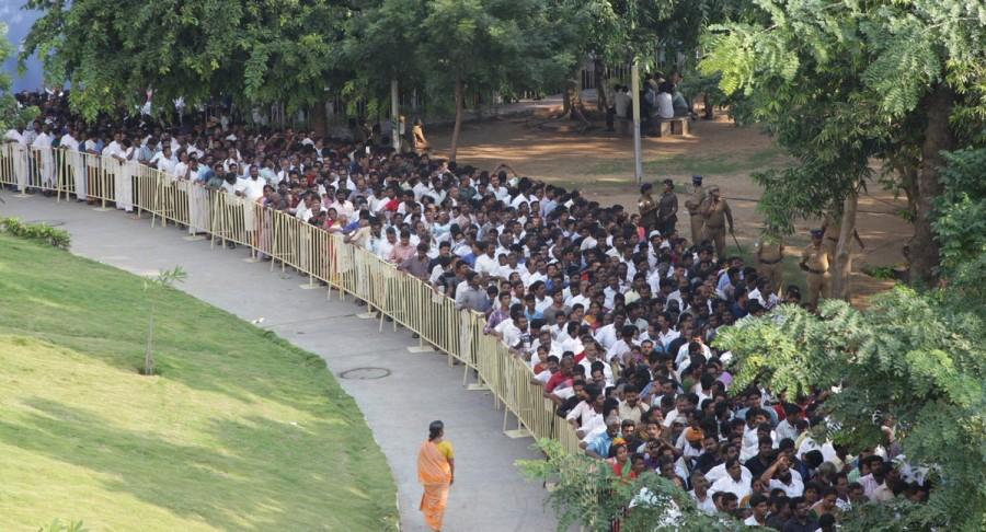 Draped in tricolour Jayalalithaa's body is at Rajaji Hall here. Jayalalithaa at Rajaji Hall,Jayalalithaa,Rajaji Hall,People pay last respects to Jayalalithaa,last respect to Jayalalithaa,Jayalalithaa dead,CM Jayalalithaa,Jayalalithaa pics