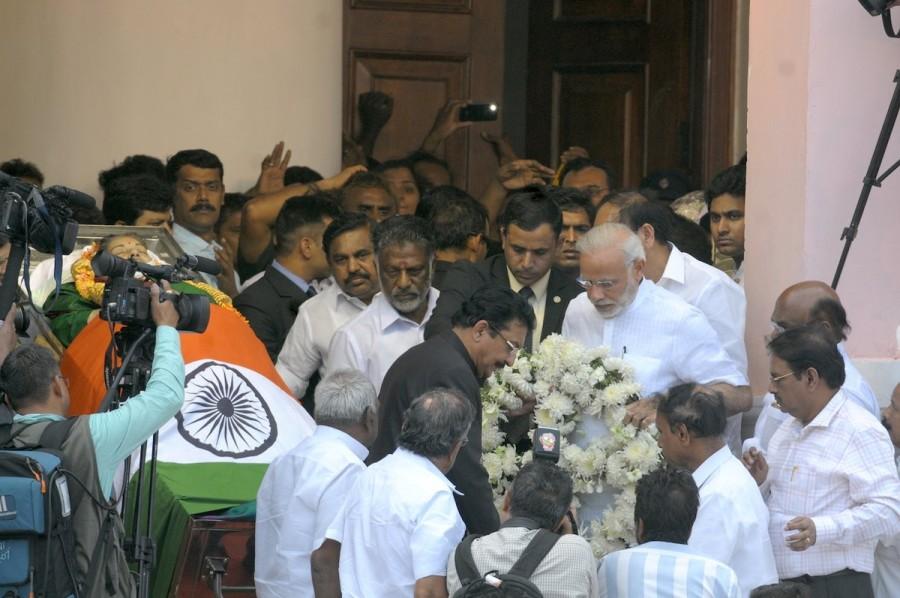 Jayalalithaa death: PM Narendra Modi pays his last respect to Chief Minister Amma. Jayalalithaa death,Narendra Modi,Narendra Modi pays last respect to Jayalalithaa,Modi pays last respect to Jayalalithaa,Modi respect to Jayalalithaa,Chief Minister Amma,CM Jayalalithaa,Jayalalithaa death pics,Jayalalithaa death images,Jayalalithaa death p
