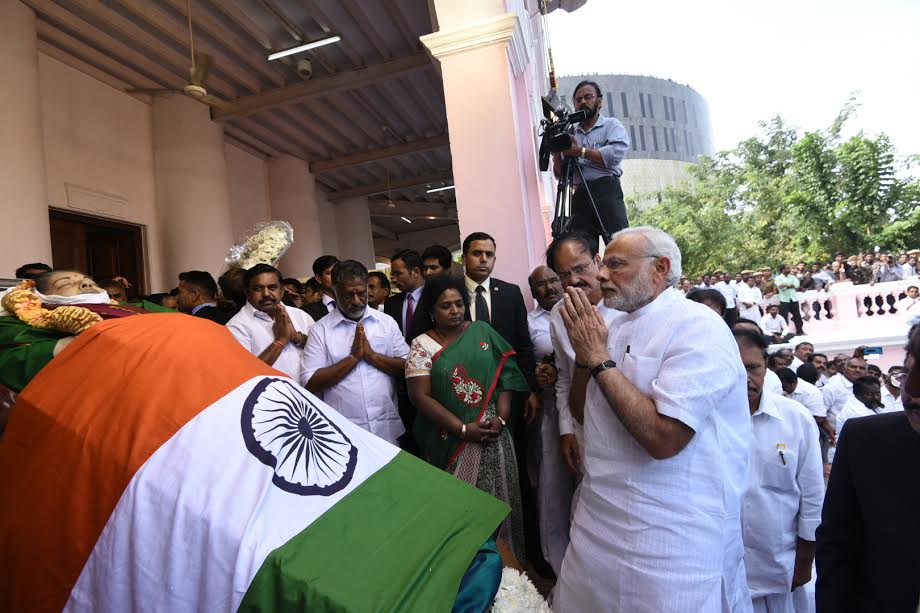 Jayalalithaa death: PM Narendra Modi pays his last respect to Chief Minister Amma. Jayalalithaa death,Narendra Modi,Narendra Modi pays last respect to Jayalalithaa,Modi pays last respect to Jayalalithaa,Modi respect to Jayalalithaa,Chief Minister Amma,CM Jayalalithaa,Jayalalithaa death pics,Jayalalithaa death images,Jayalalithaa death p