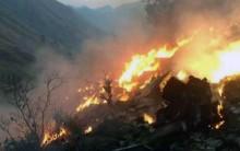 Pictures of PIA flight PK-661 crash near Havelian.