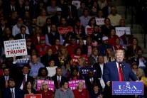 U.S. President-elect Donald Trump speaks at a USA Thank You Tour event at Crown Coliseum in Fayetteville, North Carolina, U.S., December 6, 2016.