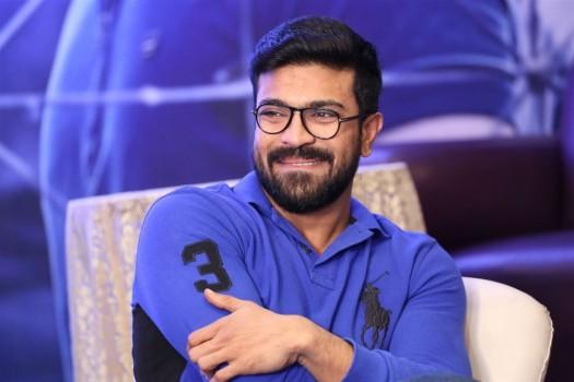 Photos of Actor Ram Charan during the press conference of telugu film Dhruva in Hyderabad on 07 Dec 2016.