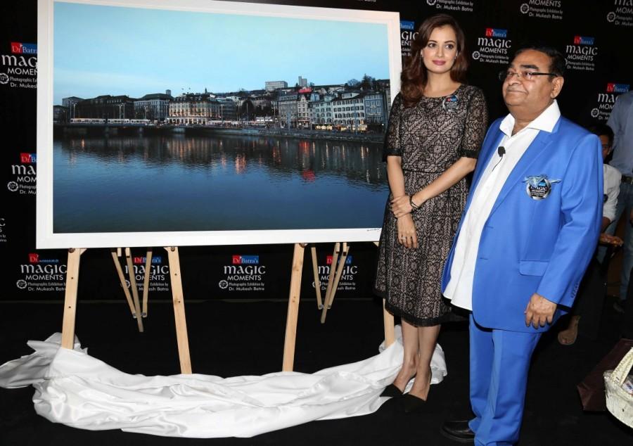 Photos of Bollywood actress Dia Mirza during the inauguration of Dr Batra's photo exhibition Magic Moments, in Mumbai, on December 6, 2016. Dia Mirza,Dr Batra's photo exhibition,Dia Mirza inaugurates Dr Batra's photo exhibition,Dr Batra's photo exhibition pics,Dr Batra's photo exhibition images,Dia Mirza latest pics,Dia Mirza latest images,Dia Mirza latest photos,Dia Mirza