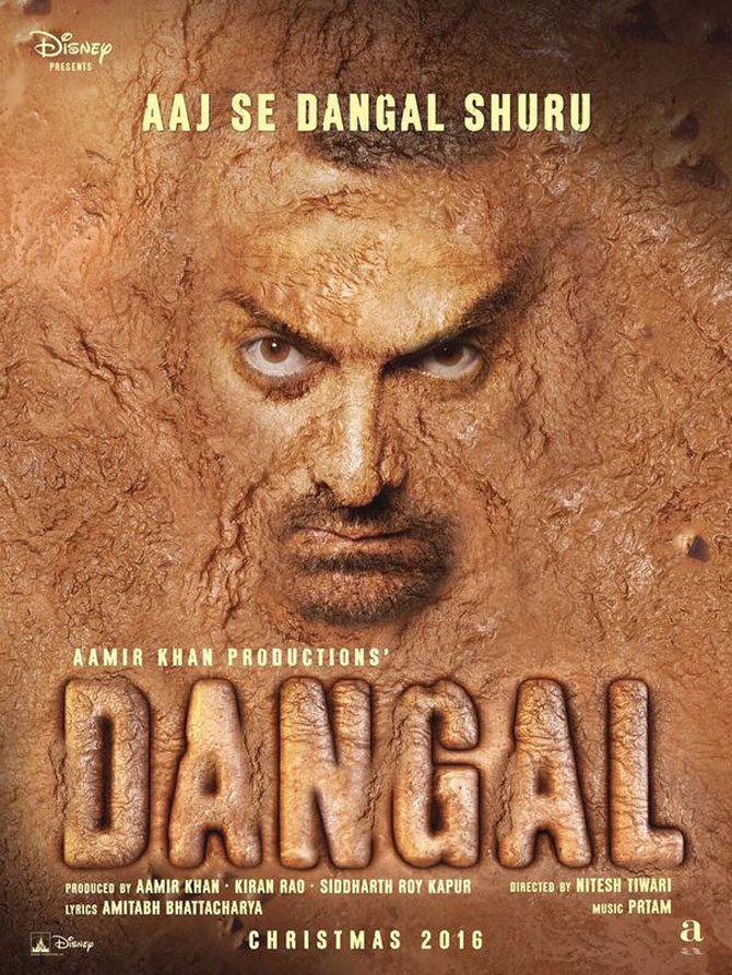 Dangal is an upcoming Bollywood biographical sports drama film directed by Nitesh Tiwari and produced by Aamir Khan, Kiran Rao and Siddharth Roy Kapur. The film stars Aamir Khan, Sakshi Tanwar, Fatima Sana Shaikh, Zaira Wasim, Sanya Malhotra, Rohit Shankarwar in the lead role. Aamir Khan,Dangal first look,Dangal first look poster,Dangal poster,Dangal poster launch,Dangal movie pics,Dangal movie images,Dangal movie photos,Dangal movie stills,Dangal movie pictures