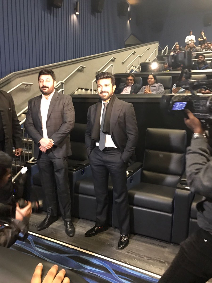 Telugu Movie Dhruva special screening held last night in US. Celebs like Ram Charan and Aravind Swamy spotted at special screening. Ram Charan,Aravind Swamy,Ram Charan teja,Dhruva special screening,Dhruva special screening pics,Dhruva special screening images,Dhruva special screening photos,Dhruva special screening stills,Dhruva special screening pictures