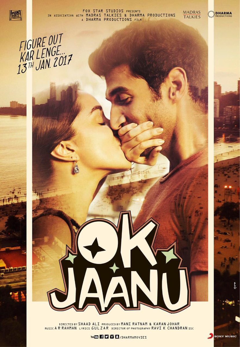 OK Jaanu is an upcoming Bollywood romantic drama film directed by Shaad Ali and produced by Karan Johar. Starring Aditya Roy Kapur and Shraddha Kapoor in the lead role, while Leela Samson and Naseeruddin Shah appears in the supporting role. Aditya Roy Kapur,Shradha Kapoor,Aditya Roy Kapur and Shradha Kapoor,OK Jaanu first look poster,OK Jaanu first look,OK Jaanu poster,OK Jaanu movie poster,Bollywood movie OK Jaanu,OK Jaanu pics,OK Jaanu images,OK Jaanu photos,OK Jaanu stills